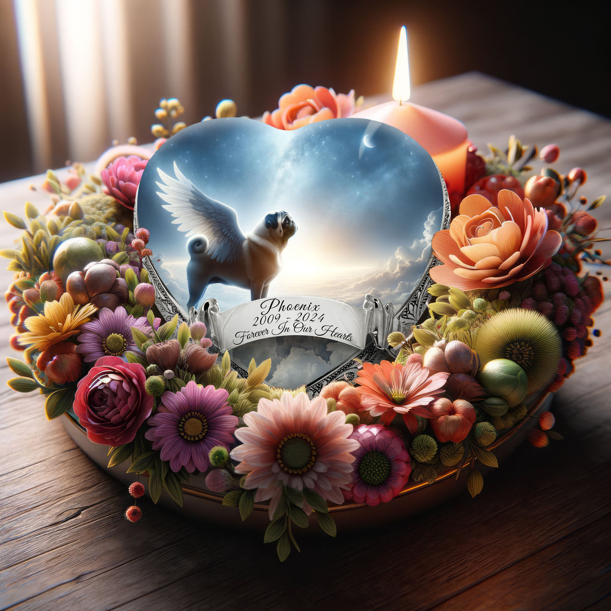 Eternal Elegance Dog Urns Pug - Astral Awe Dog Urn