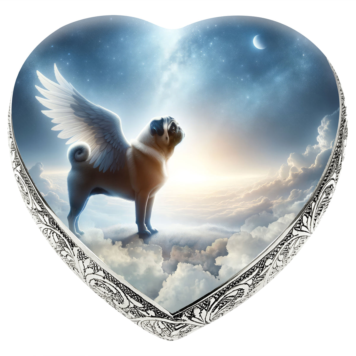 Eternal Elegance Dog Urns Pug - Astral Awe Dog Urn