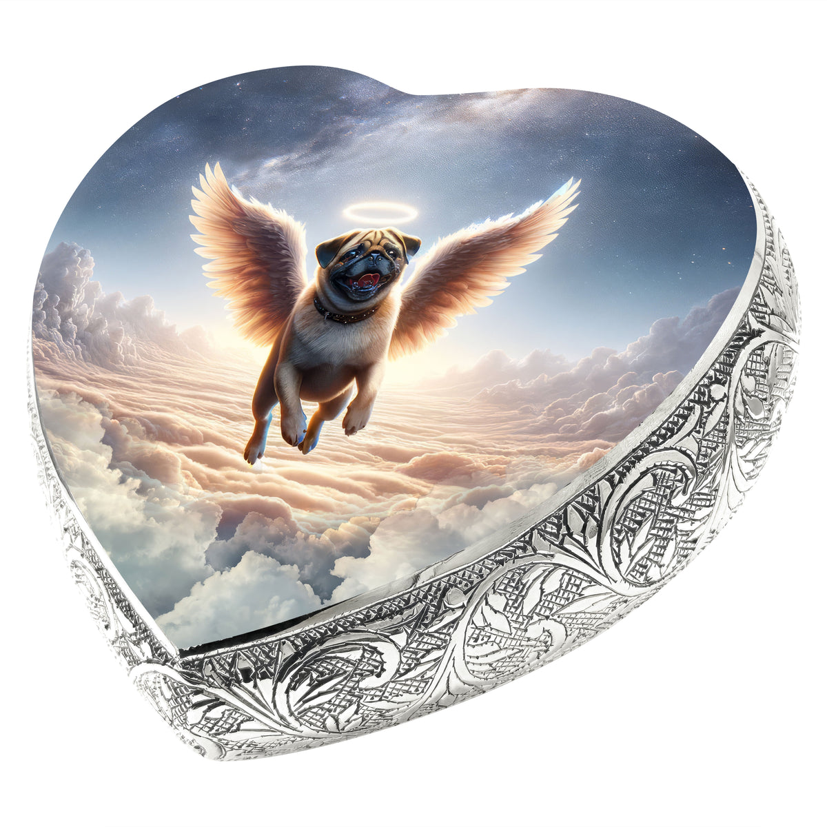 Eternal Elegance Dog Urns Pug - Celestial Cloud Dog Urn