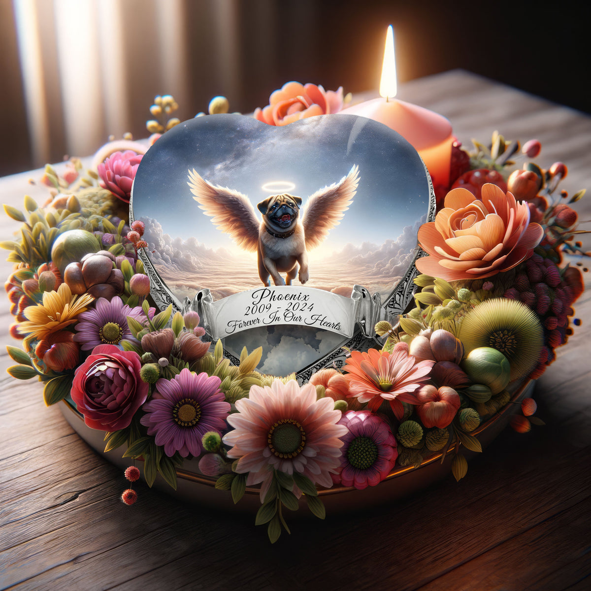 Eternal Elegance Dog Urns Pug - Celestial Cloud Dog Urn