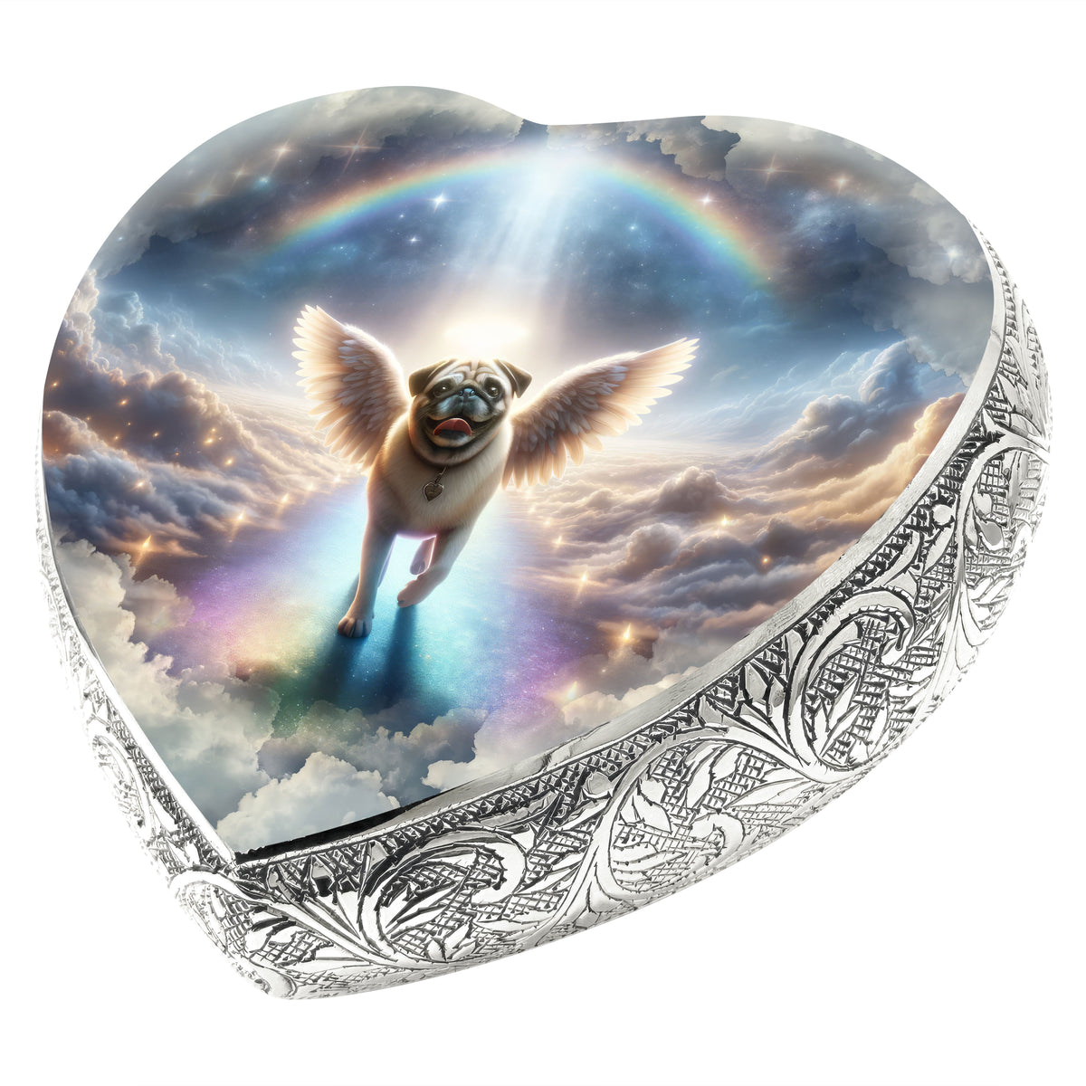 Eternal Elegance Dog Urns Pug - Rainbow Bridge Dog Urn