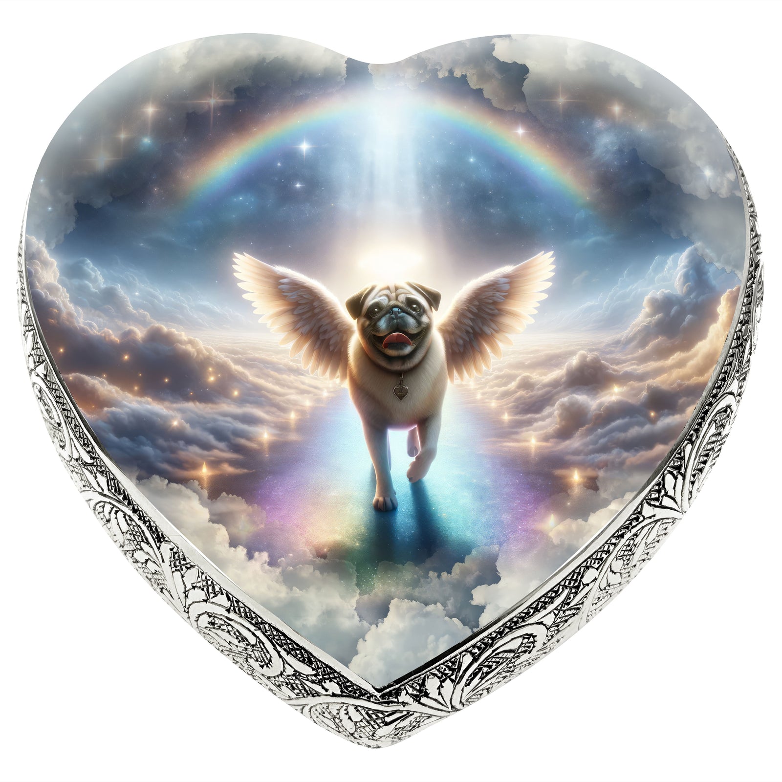 Eternal Elegance Dog Urns Pug - Rainbow Bridge Dog Urn