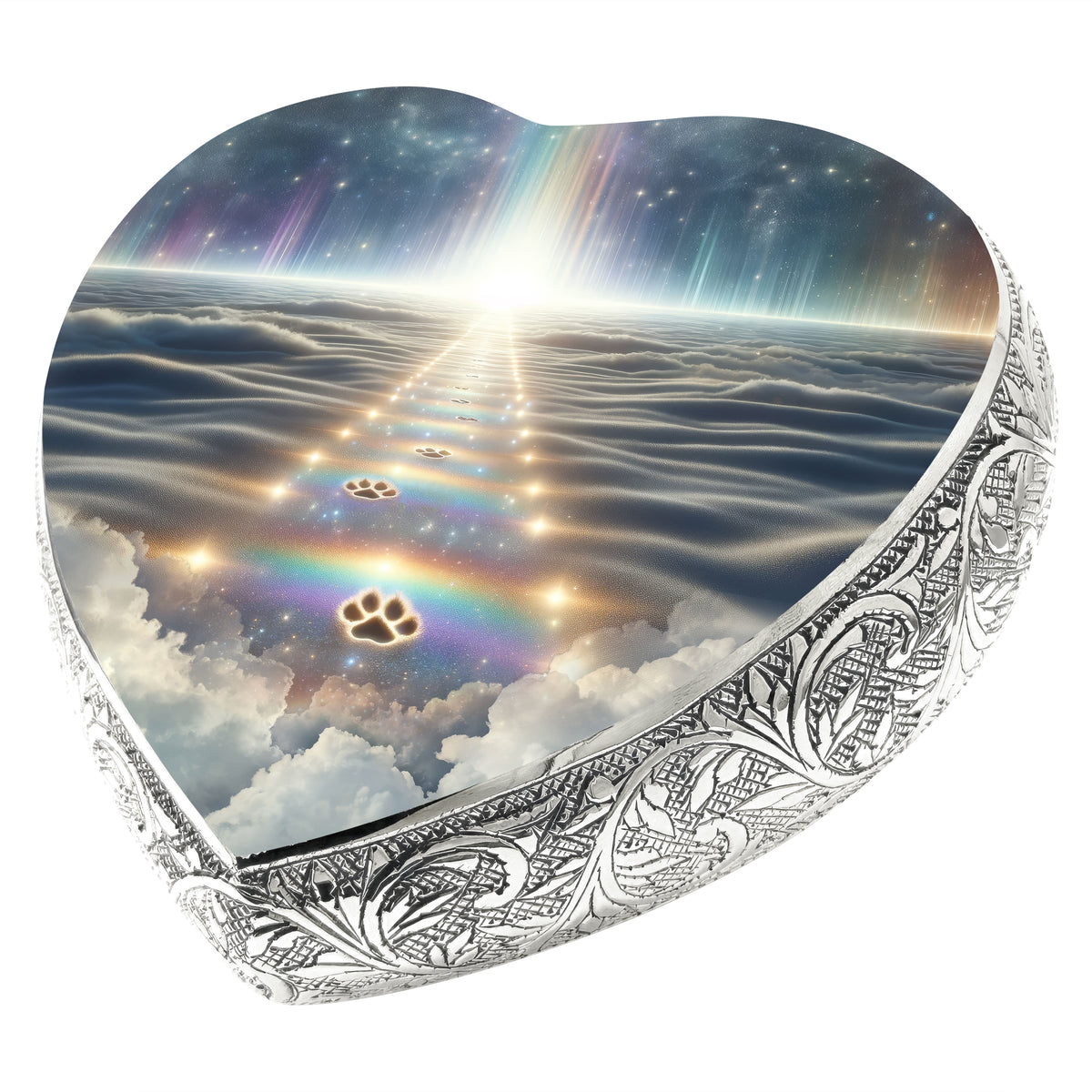 Eternal Elegance Dog Urns Rainbow Bridge Paw Prints Dog Urn