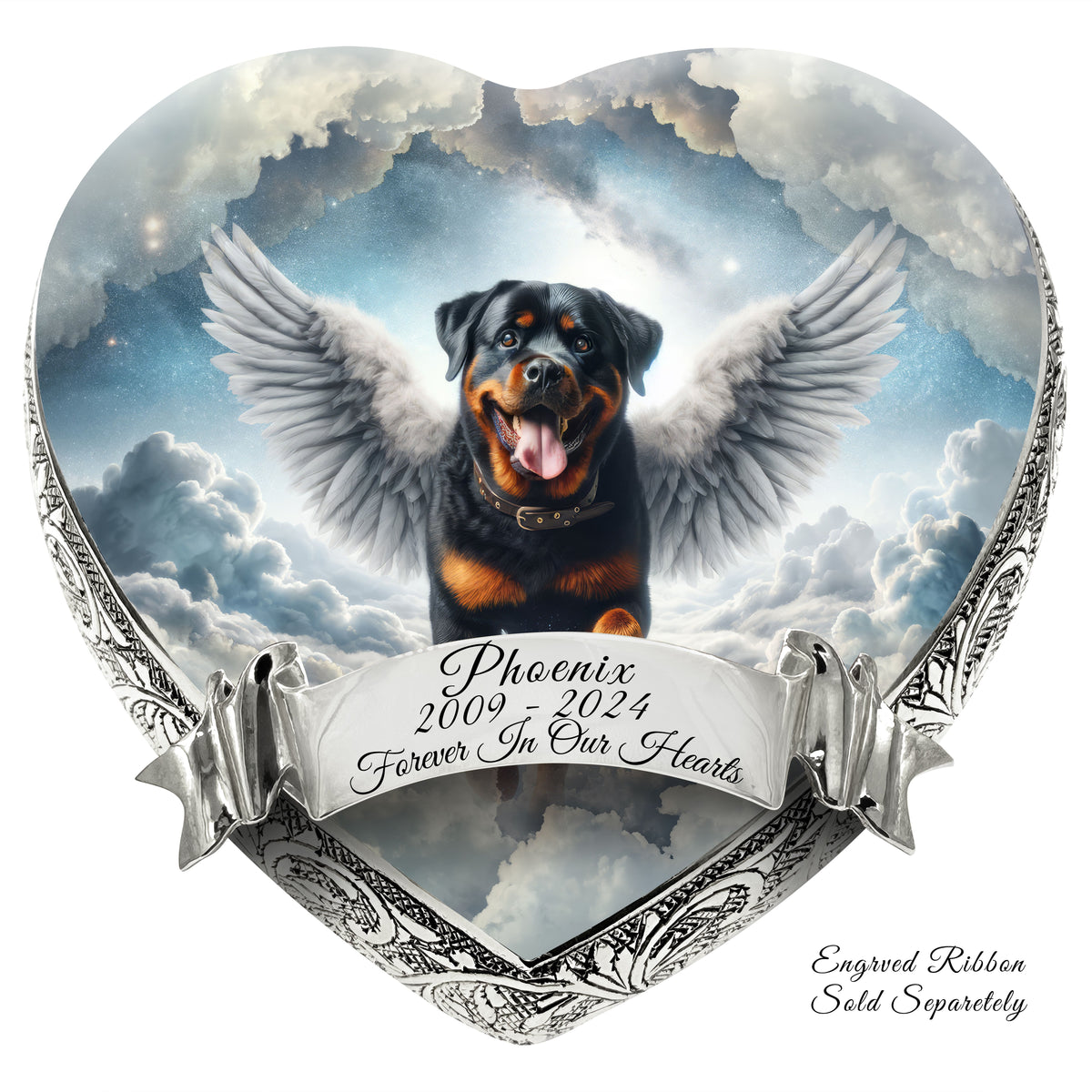 Eternal Elegance Dog Urns Rottweiler - Lunar Luster Dog Urn
