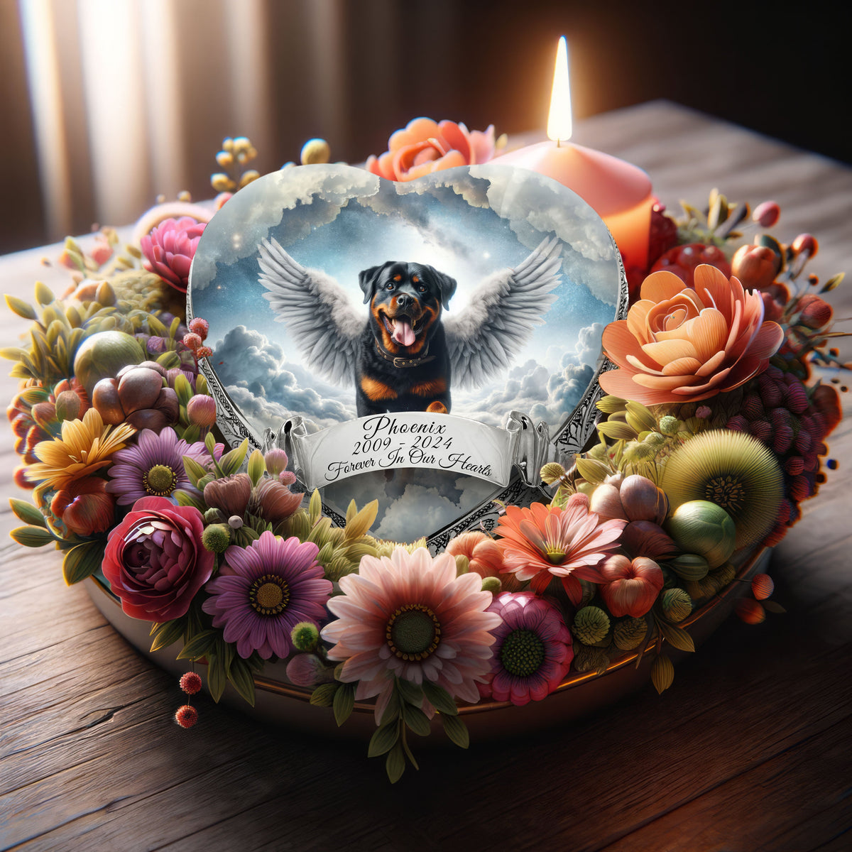 Eternal Elegance Dog Urns Rottweiler - Lunar Luster Dog Urn