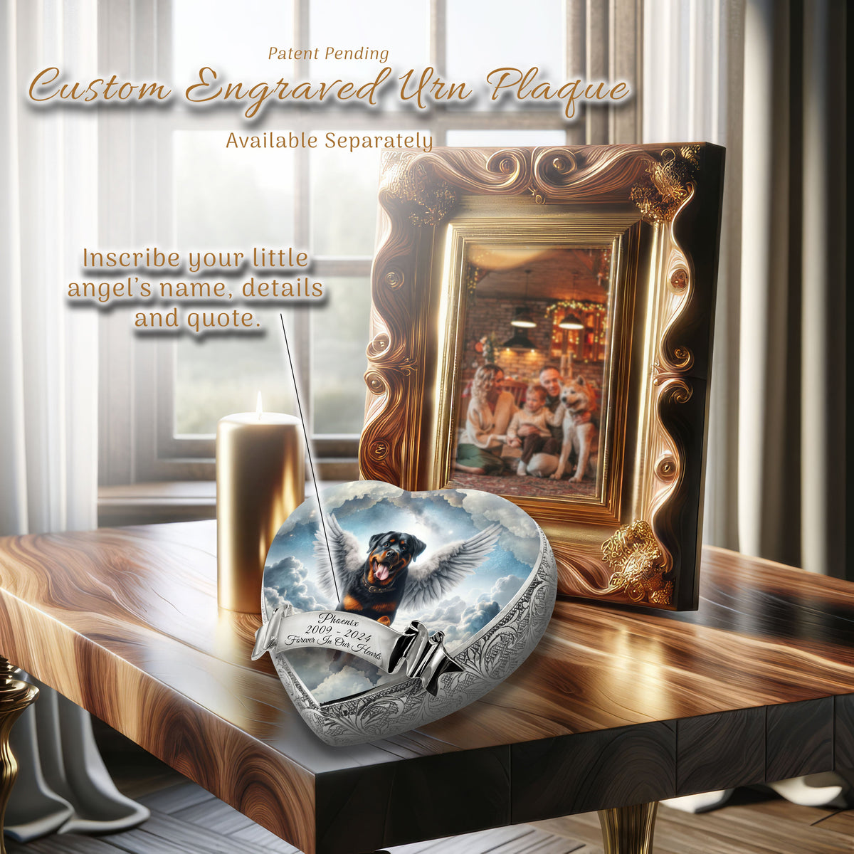 Eternal Elegance Dog Urns Rottweiler - Lunar Luster Dog Urn