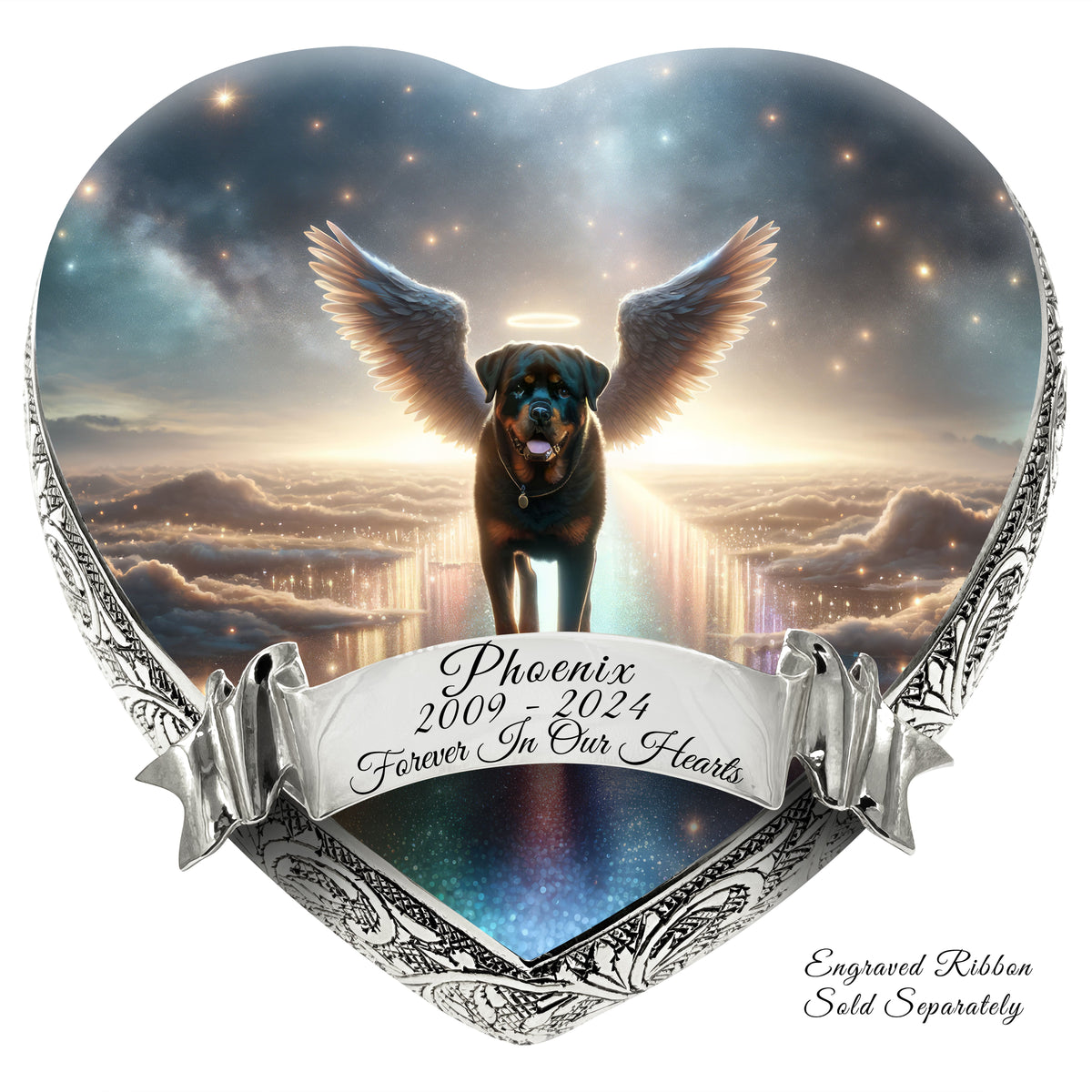 Eternal Elegance Dog Urns Rottweiler - Rainbow Arc Dog Urn