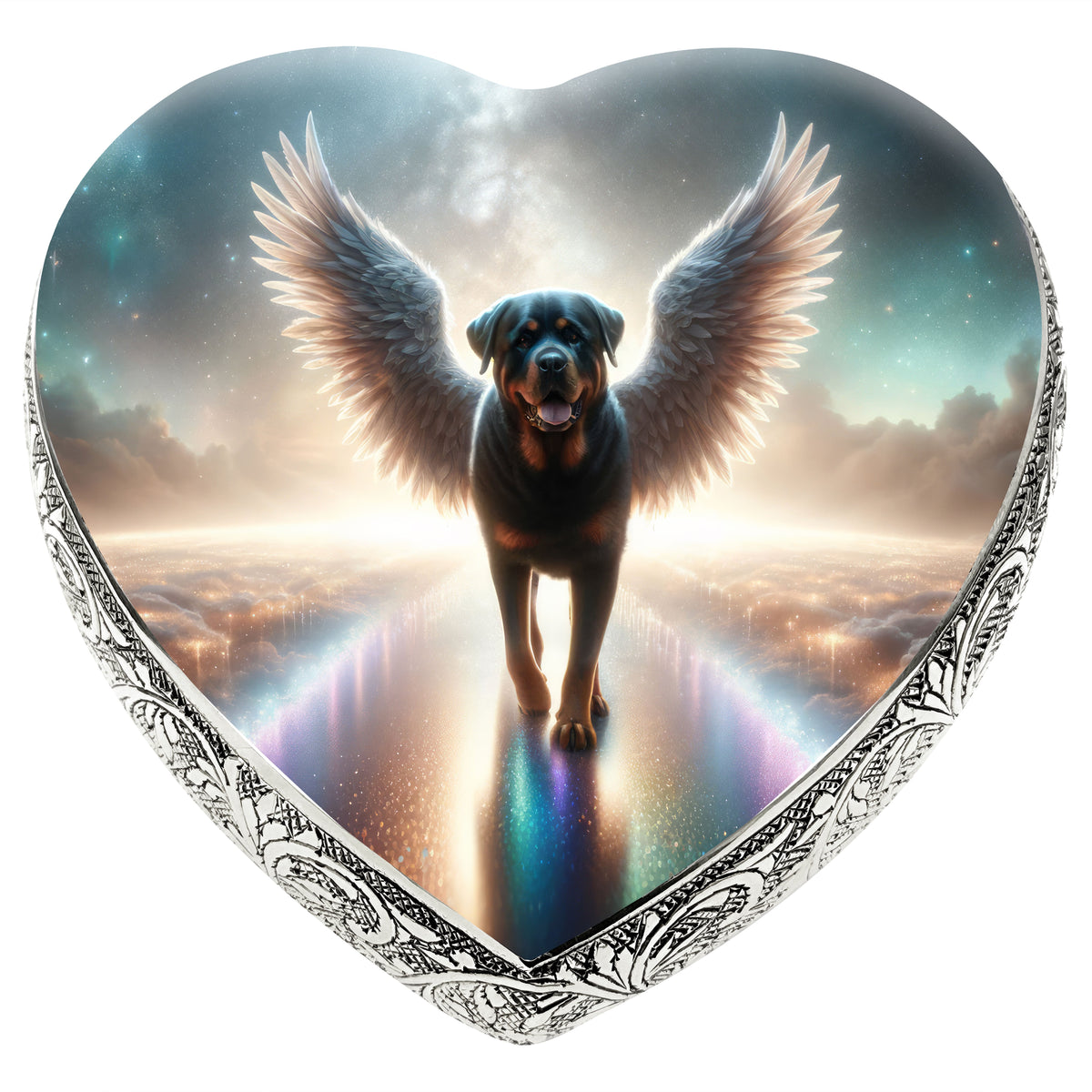 Eternal Elegance Dog Urns Rottweiler - Rainbow Bridge Dog Urn
