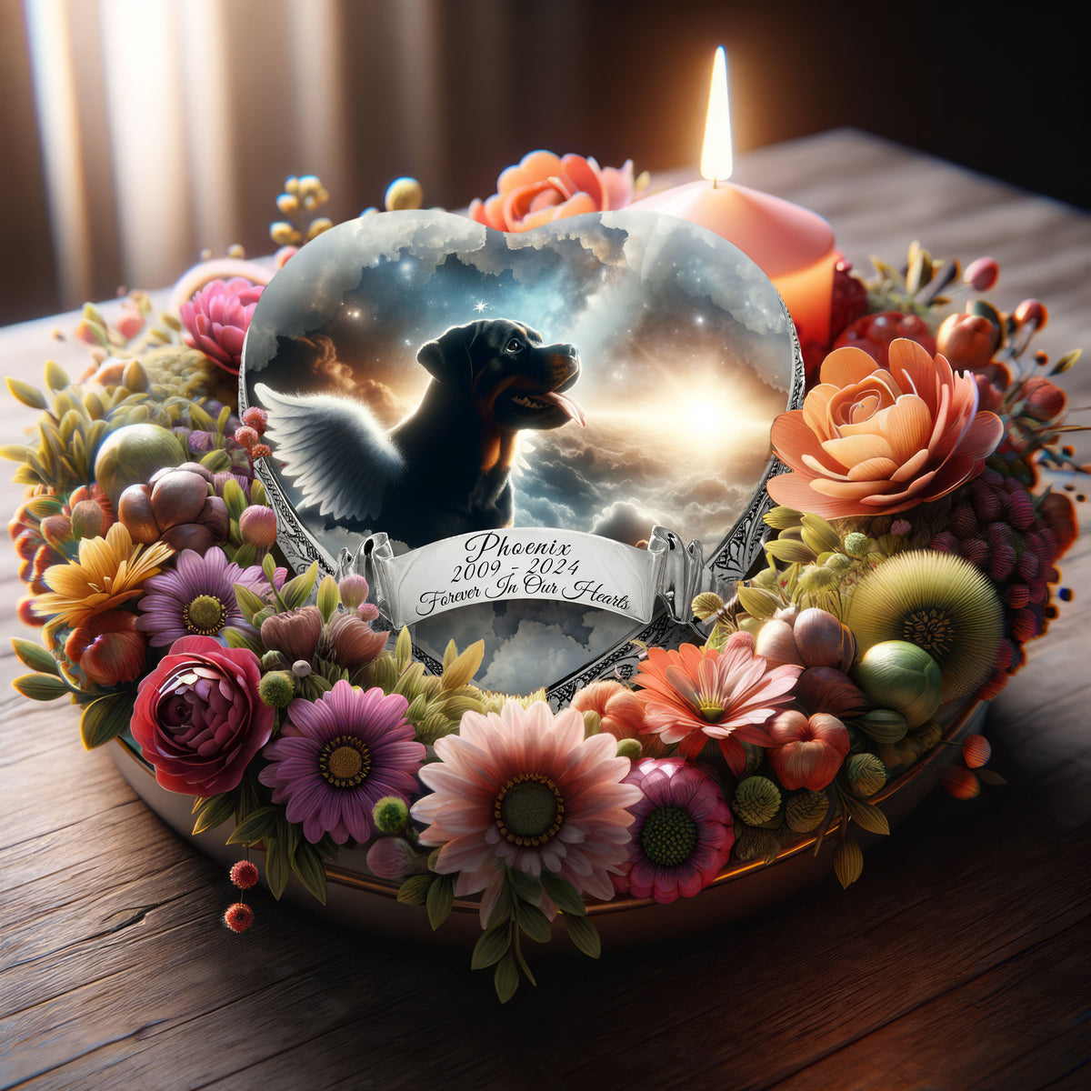 Eternal Elegance Dog Urns Rottweiler - Supernova Swirl Dog Urn