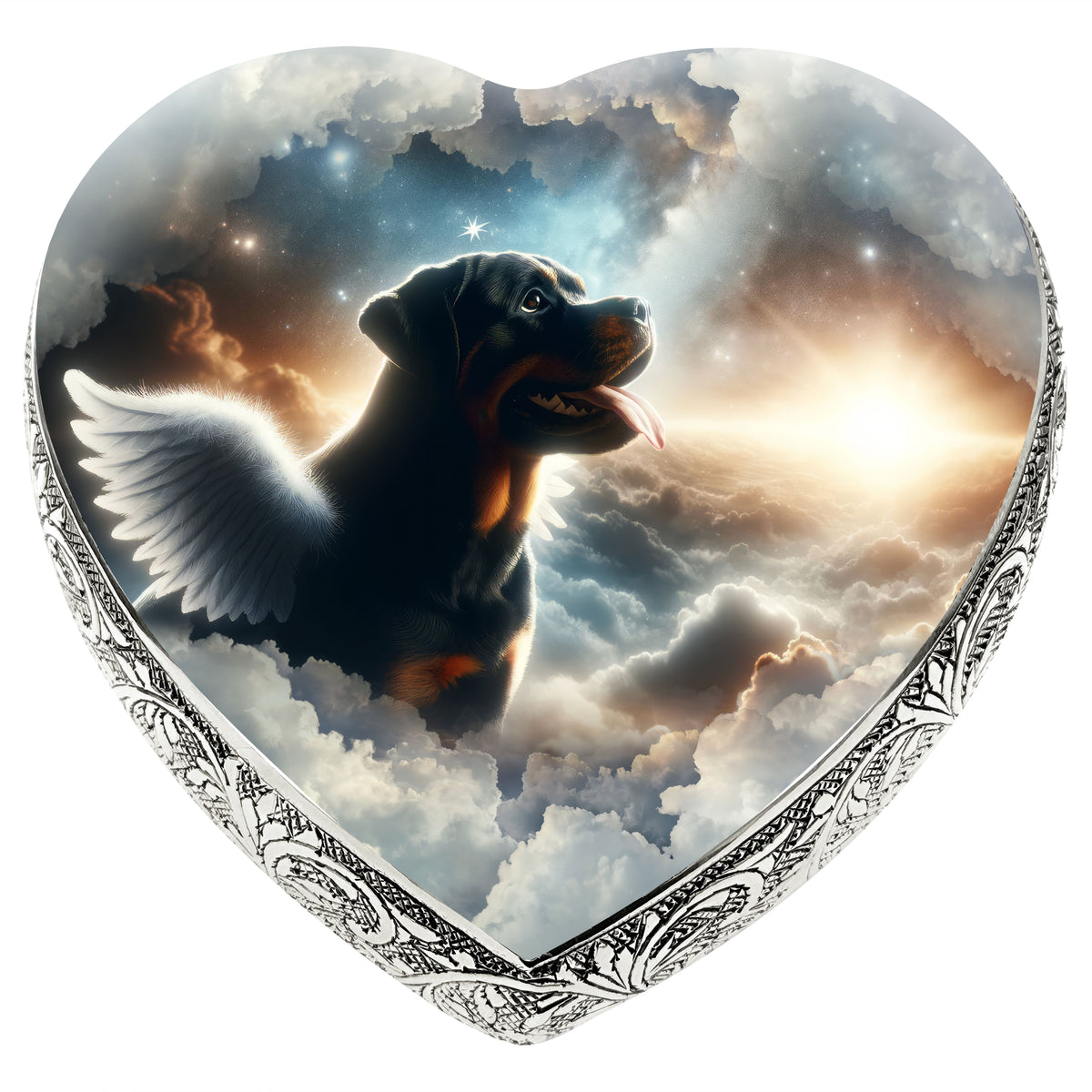 Eternal Elegance Dog Urns Rottweiler - Supernova Swirl Dog Urn