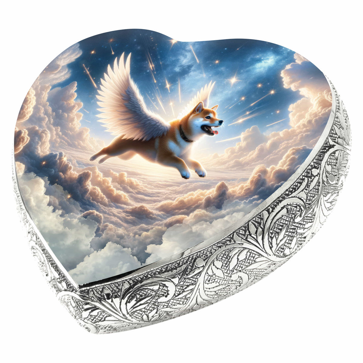 Eternal Elegance Dog Urns Shiba Inu - Astral Mist Dog Urn