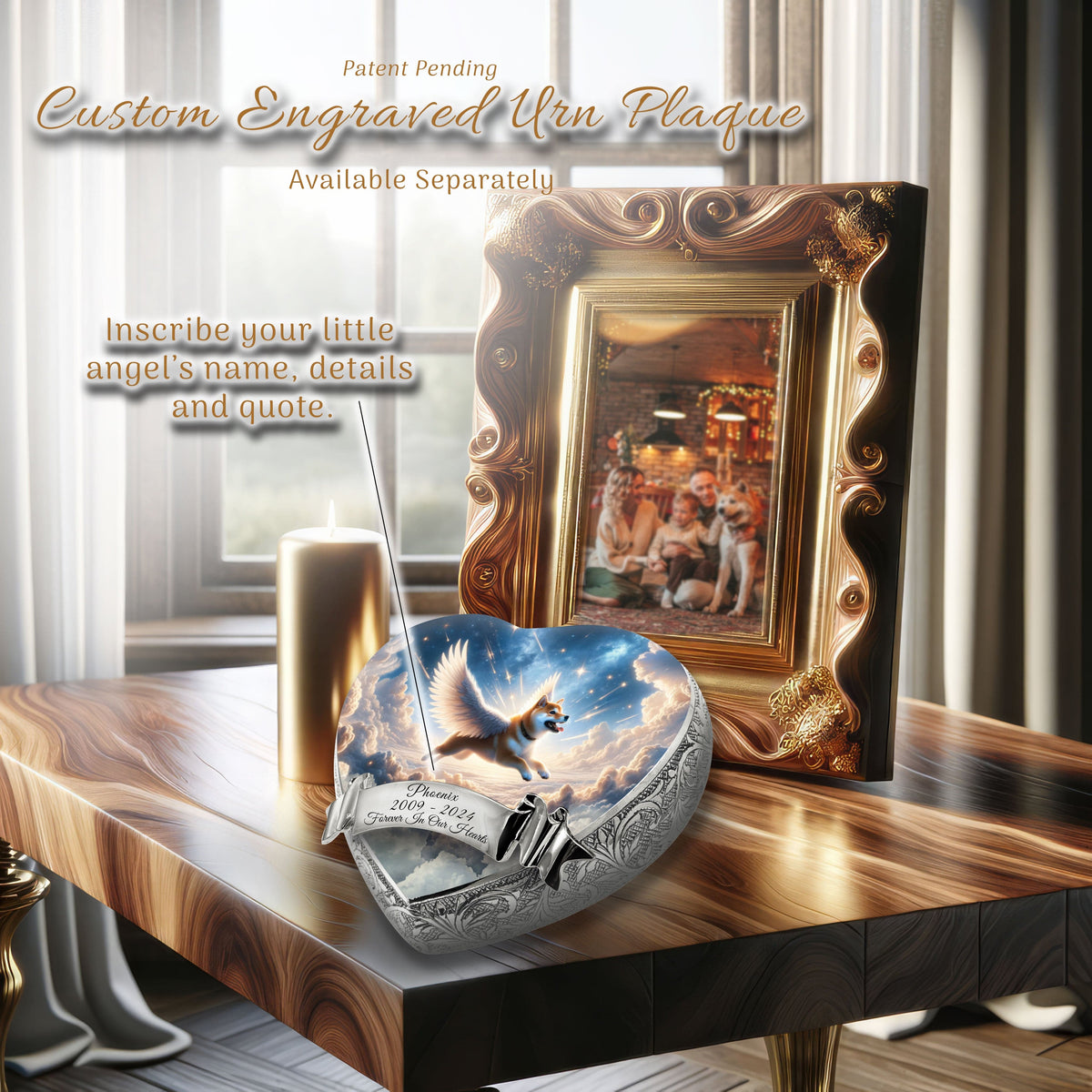 Eternal Elegance Dog Urns Shiba Inu - Astral Mist Dog Urn