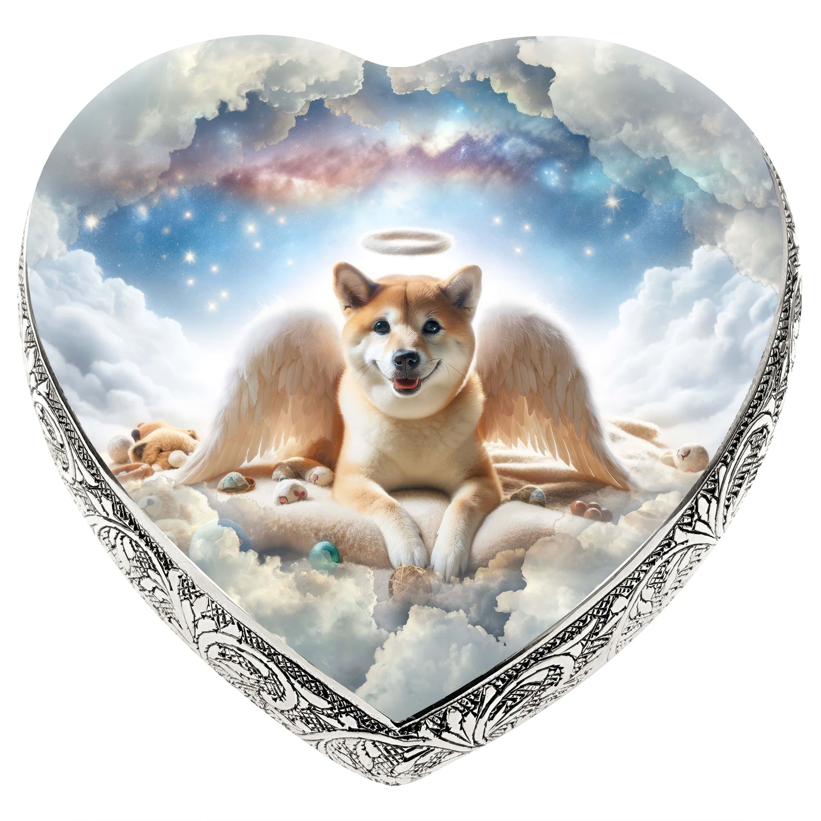 Eternal Elegance Dog Urns Shiba Inu - Cherubic Charm Dog Urn
