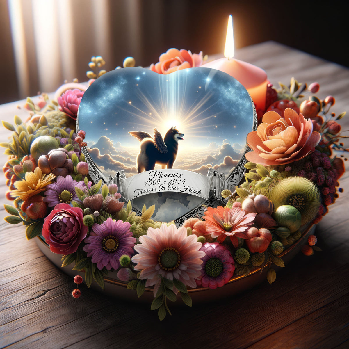 Eternal Elegance Dog Urns Shiba Inu - Divine Aura Dog Urn