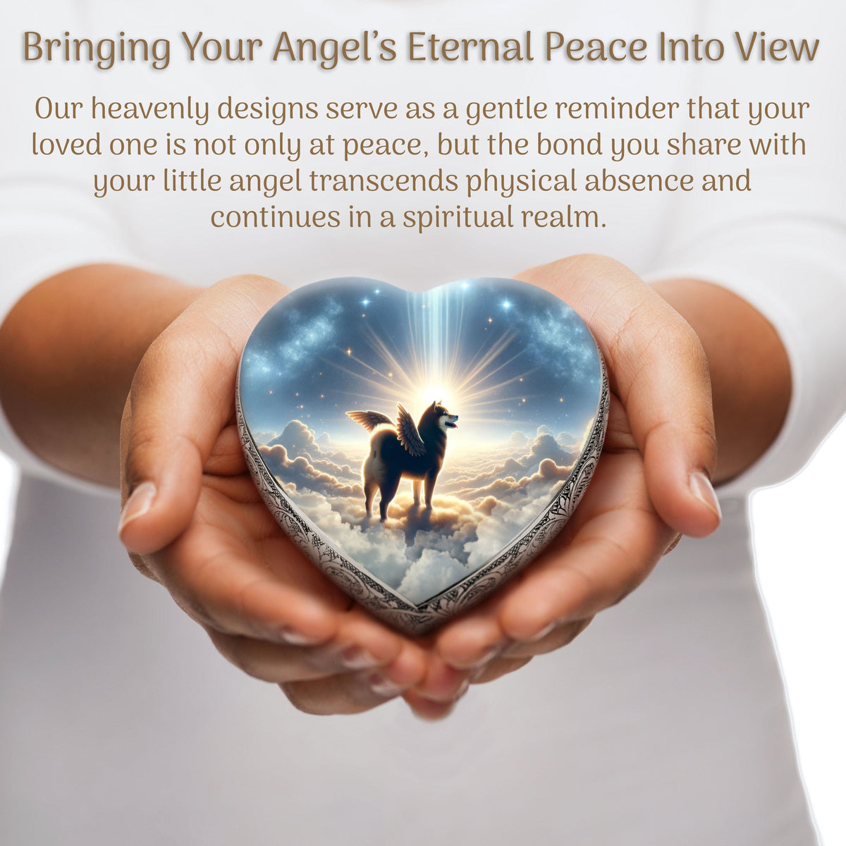 Eternal Elegance Dog Urns Shiba Inu - Divine Aura Dog Urn