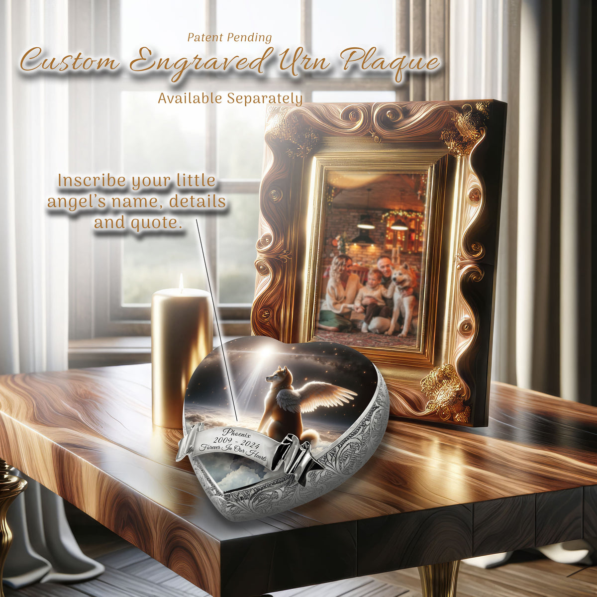 Eternal Elegance Dog Urns Shiba Inu Dog Urn - Divine Aura Urn for Dog Ashes