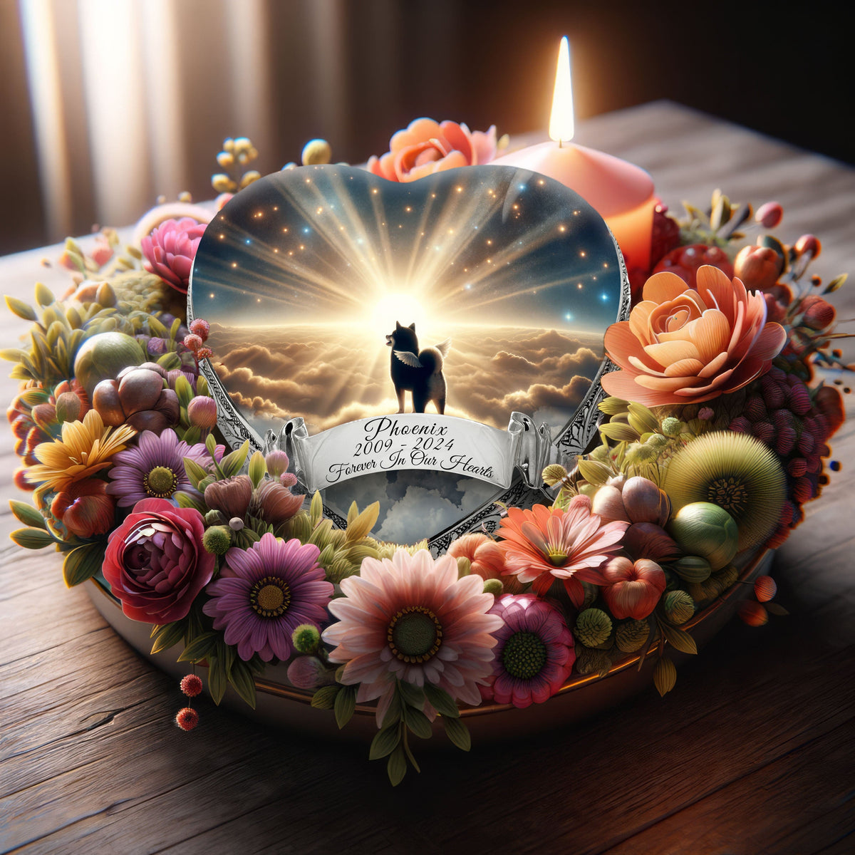 Eternal Elegance Dog Urns Shiba Inu - Galaxy Glitter Dog Urn