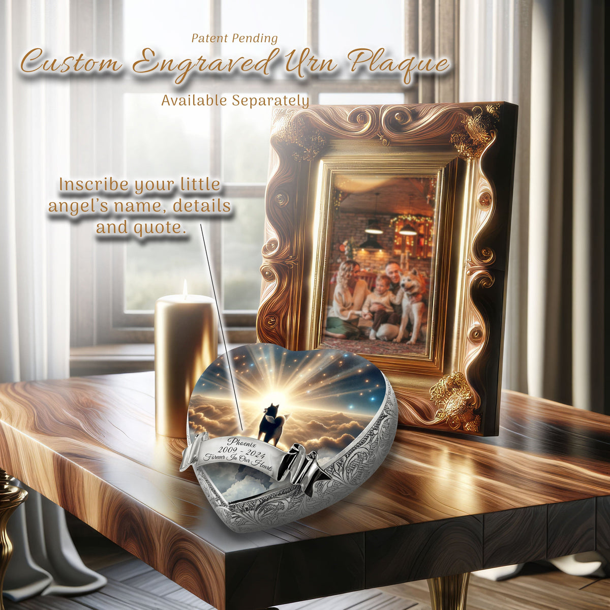 Eternal Elegance Dog Urns Shiba Inu - Galaxy Glitter Dog Urn