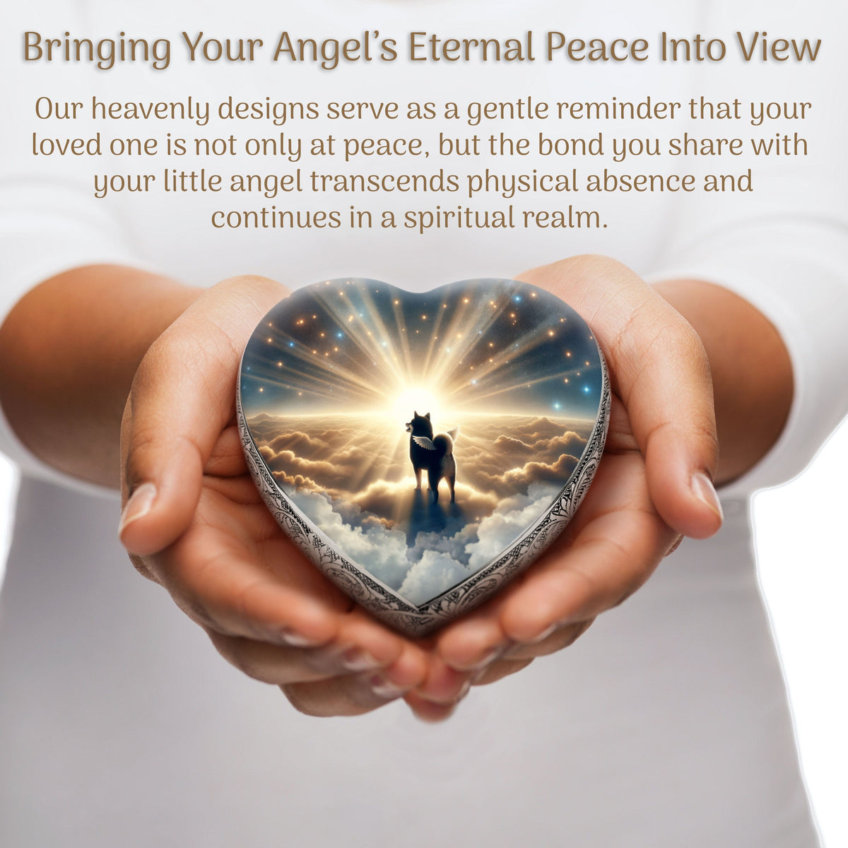 Eternal Elegance Dog Urns Shiba Inu - Galaxy Glitter Dog Urn