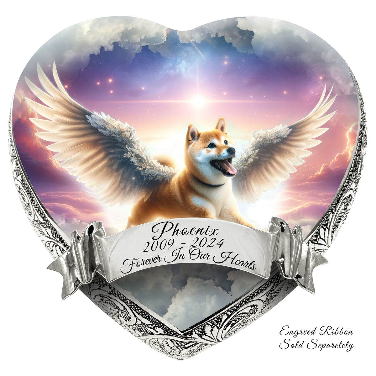 Eternal Elegance Dog Urns Shiba Inu - Paradise Beam Dog Urn