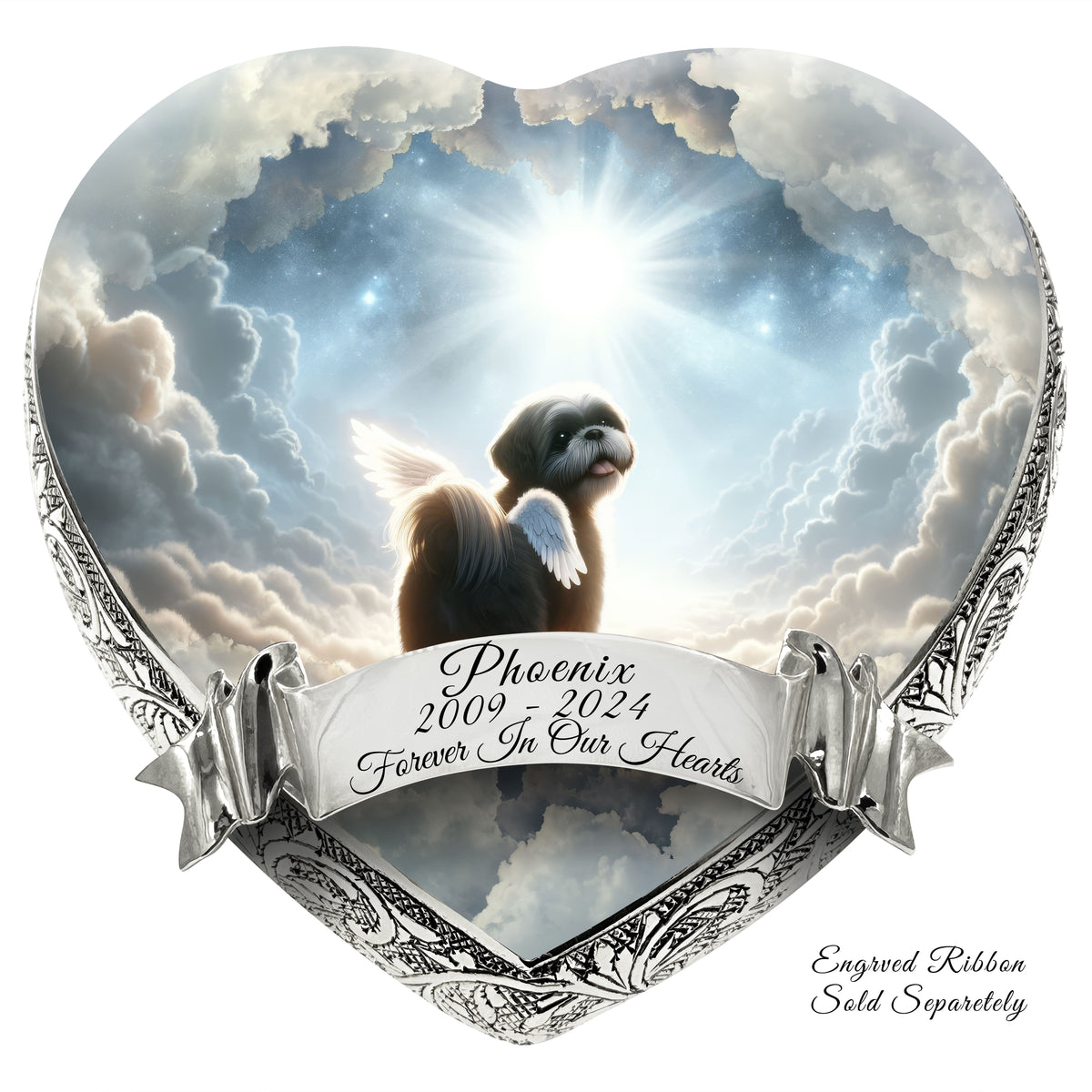 Eternal Elegance Dog Urns Shih Tzu - Astral Mist Dog Urn