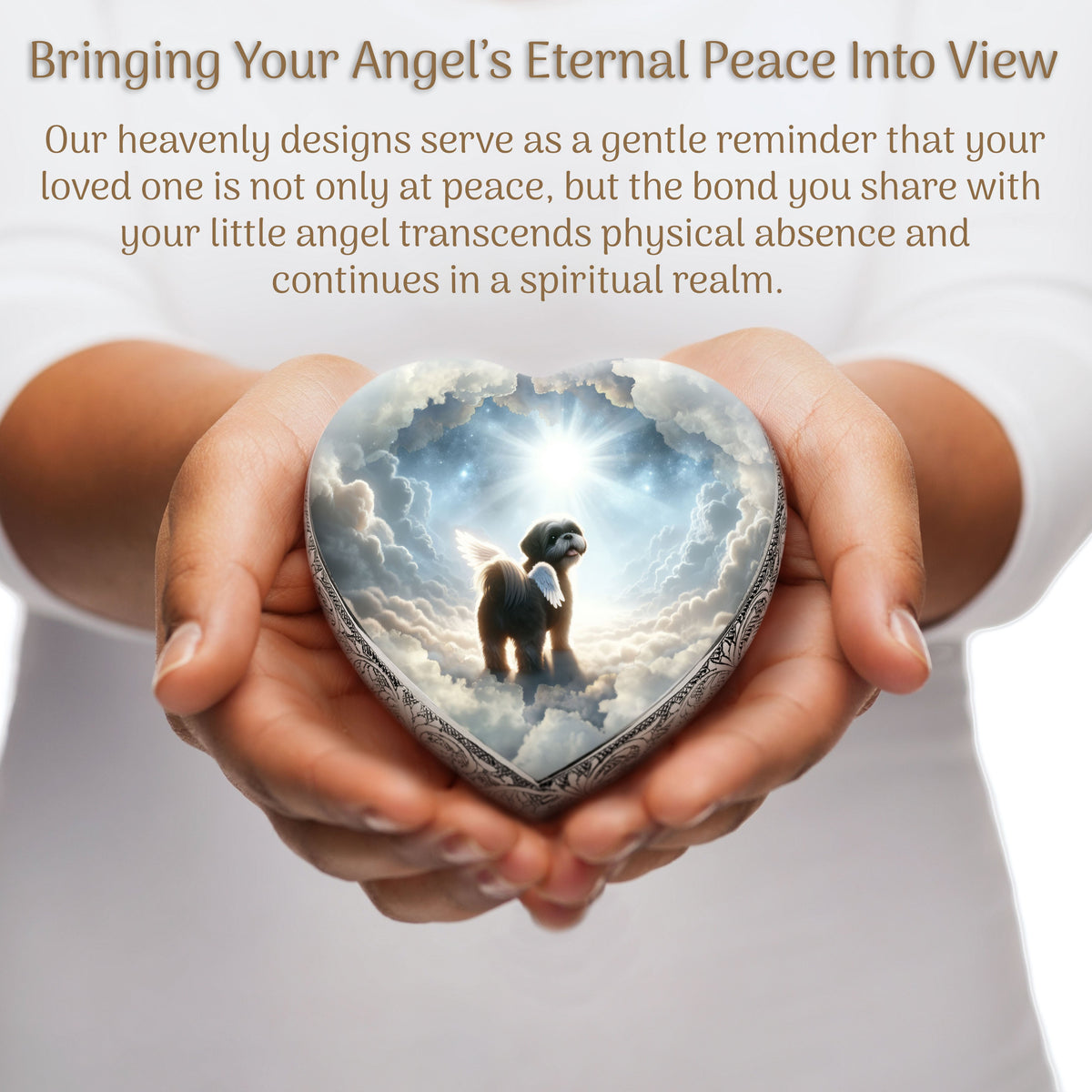 Eternal Elegance Dog Urns Shih Tzu - Astral Mist Dog Urn