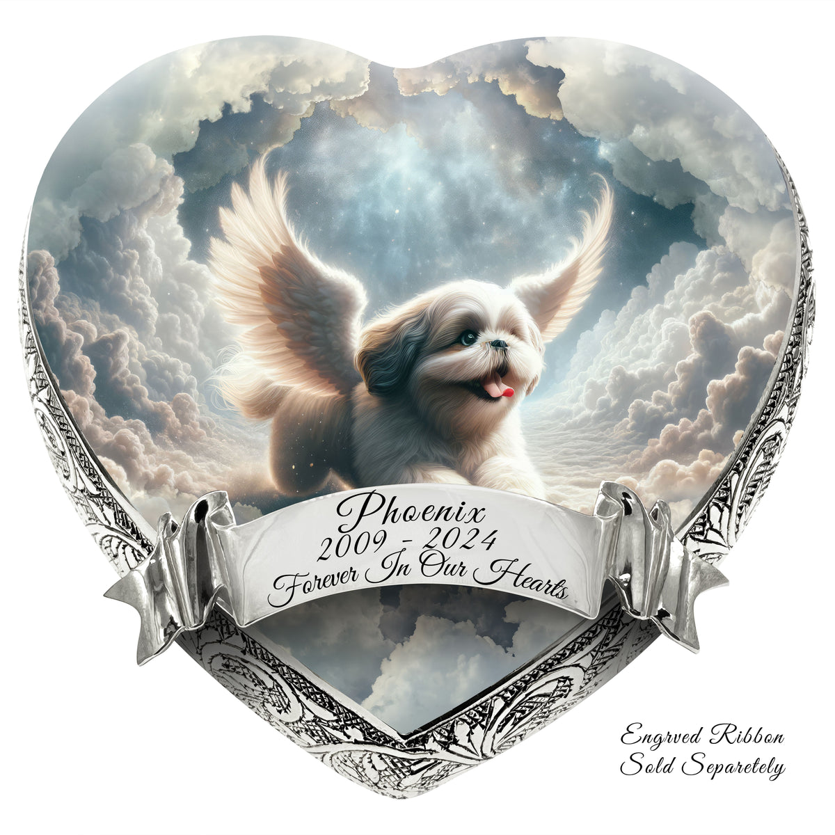 Eternal Elegance Dog Urns Shih Tzu - Cosmic Dawn Dog Urn