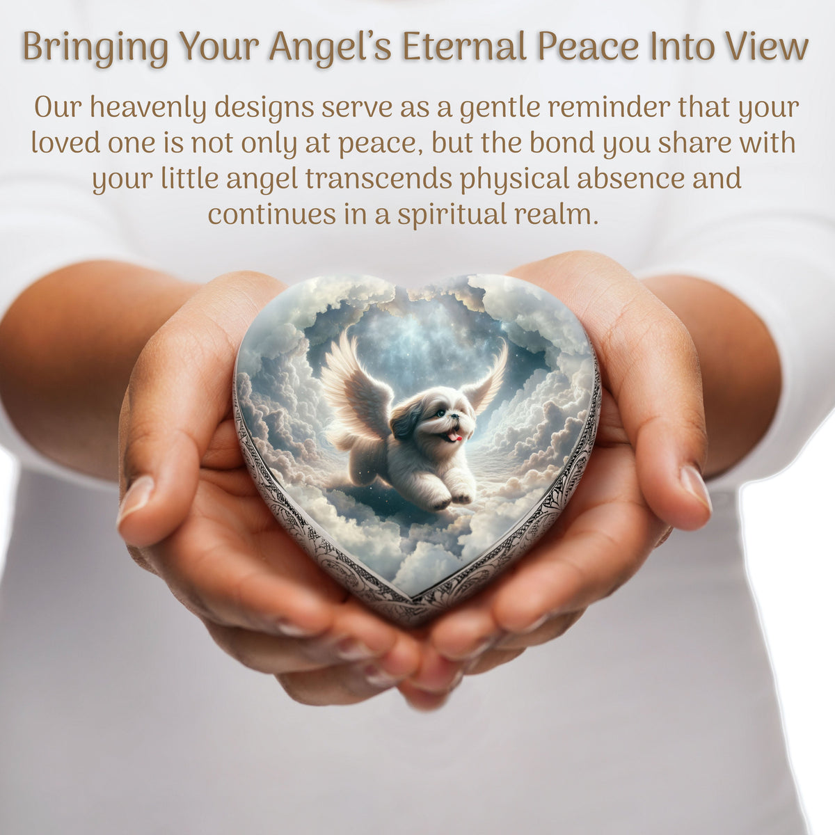 Eternal Elegance Dog Urns Shih Tzu - Cosmic Dawn Dog Urn