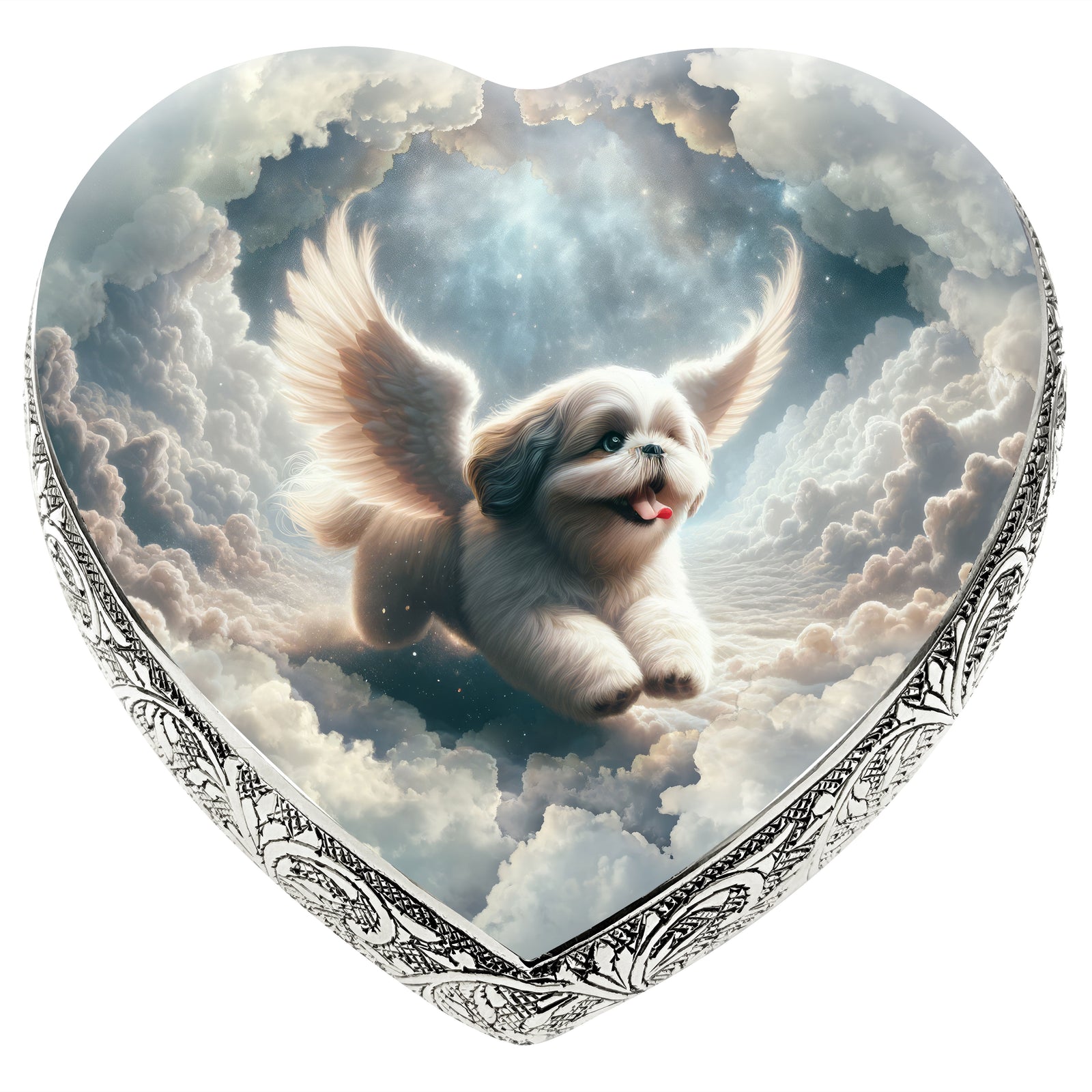 Eternal Elegance Dog Urns Shih Tzu - Cosmic Dawn Dog Urn