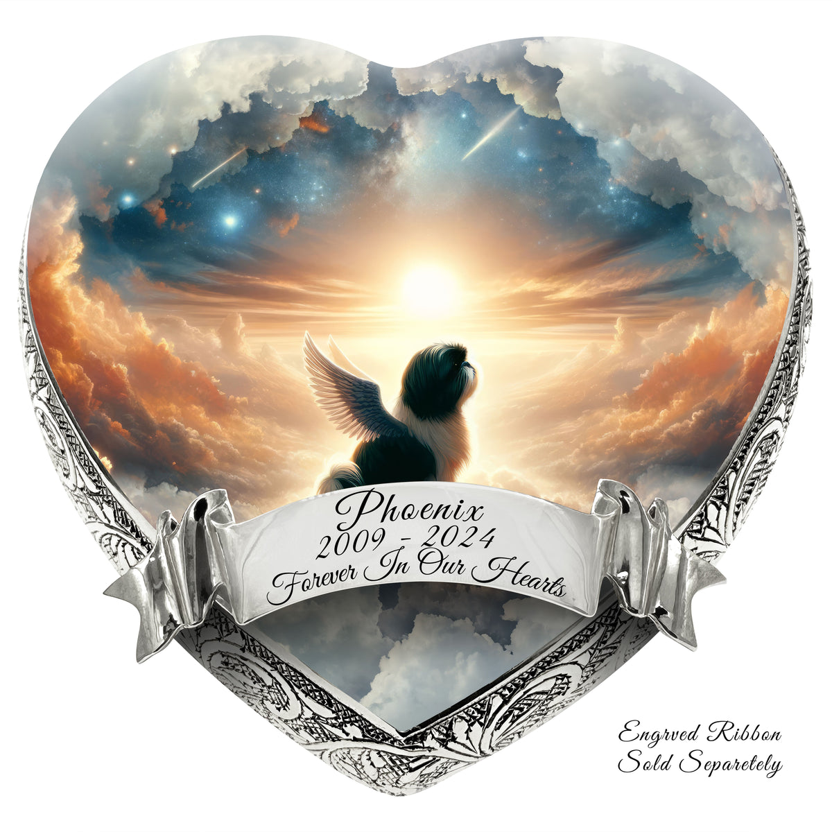 Eternal Elegance Dog Urns Shih Tzu - Elysian Twilight Dog Urn