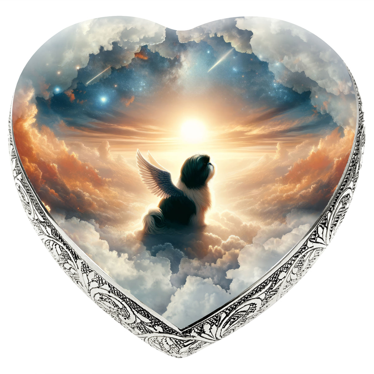 Eternal Elegance Dog Urns Shih Tzu - Elysian Twilight Dog Urn