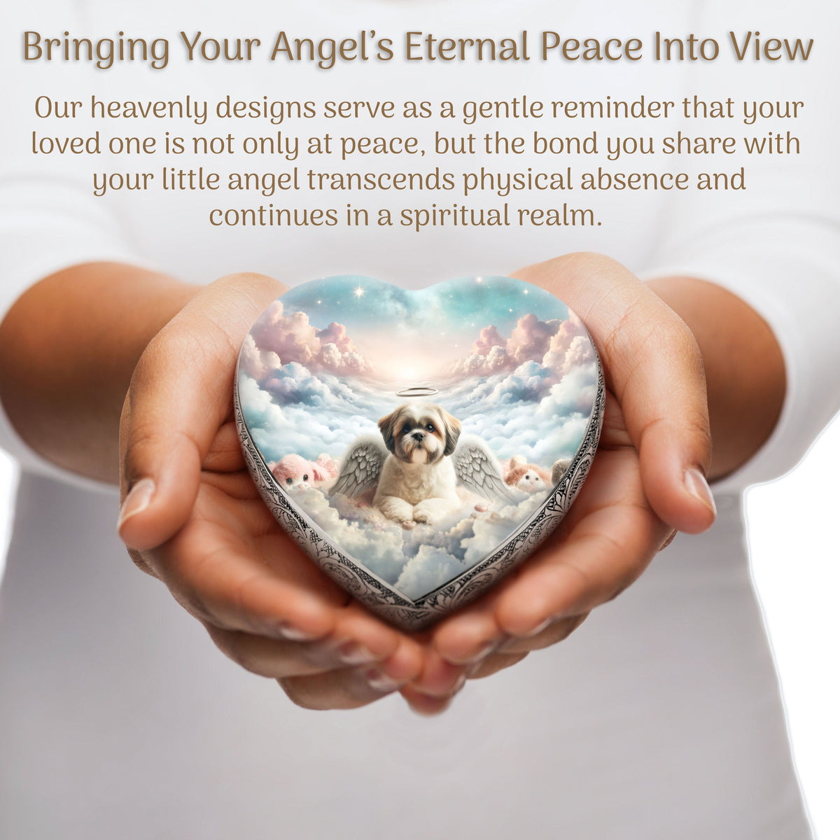 Eternal Elegance Dog Urns Shih Tzu - Galaxy Glitter Dog Urn