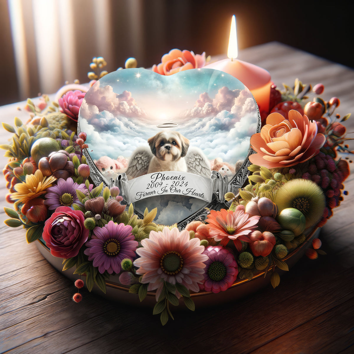 Eternal Elegance Dog Urns Shih Tzu - Galaxy Glitter Dog Urn