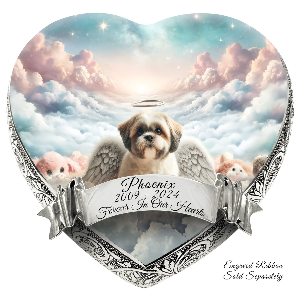 Eternal Elegance Dog Urns Shih Tzu - Galaxy Glitter Dog Urn