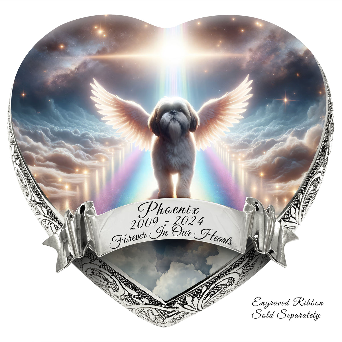 Eternal Elegance Dog Urns Shih Tzu - Rainbow Bridge Dog Urn