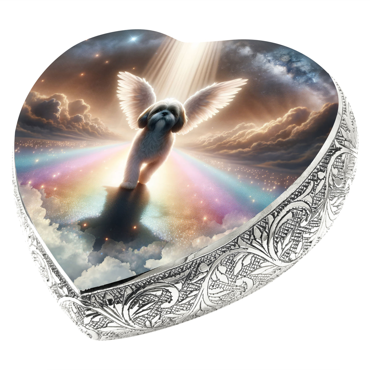 Eternal Elegance Dog Urns Shih Tzu - Rainbow Crossing Dog Urn