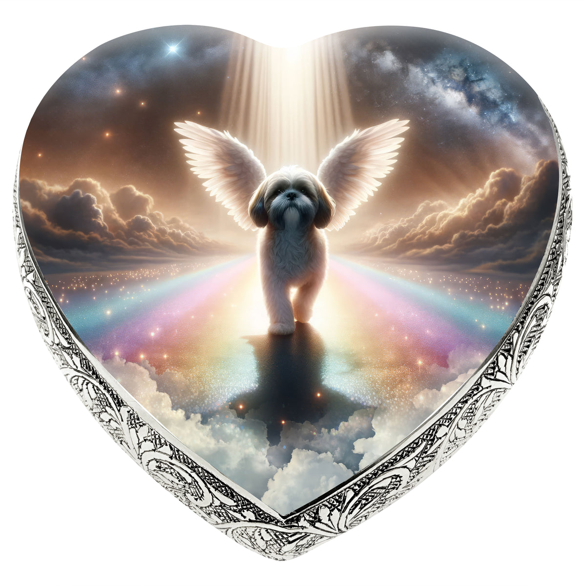 Eternal Elegance Dog Urns Shih Tzu - Rainbow Crossing Dog Urn