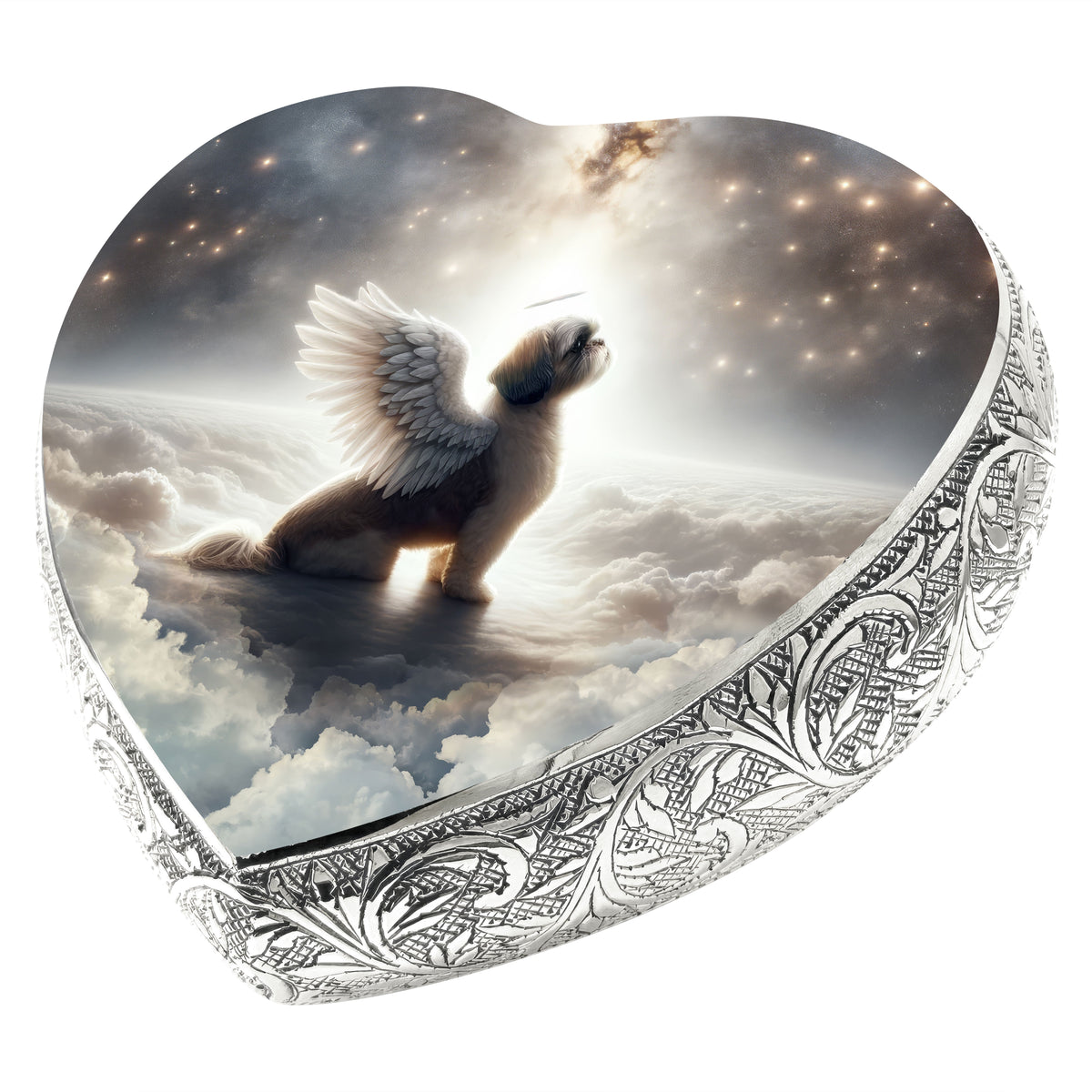 Eternal Elegance Dog Urns Shih Tzu - Seraphic Radiance Dog Urn