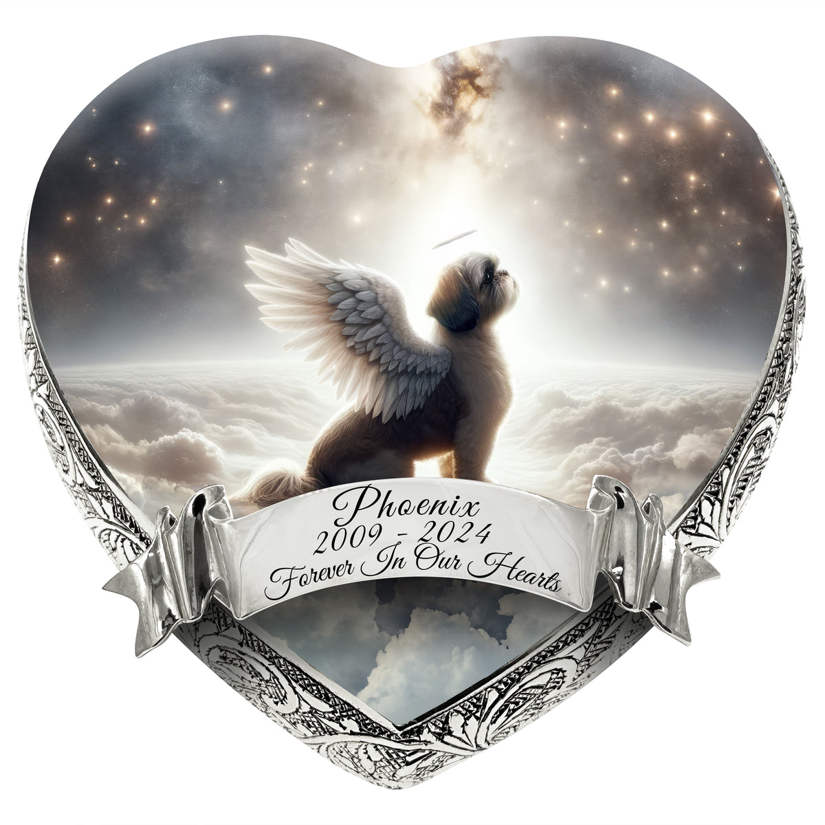 Eternal Elegance Dog Urns Shih Tzu - Seraphic Radiance Dog Urn