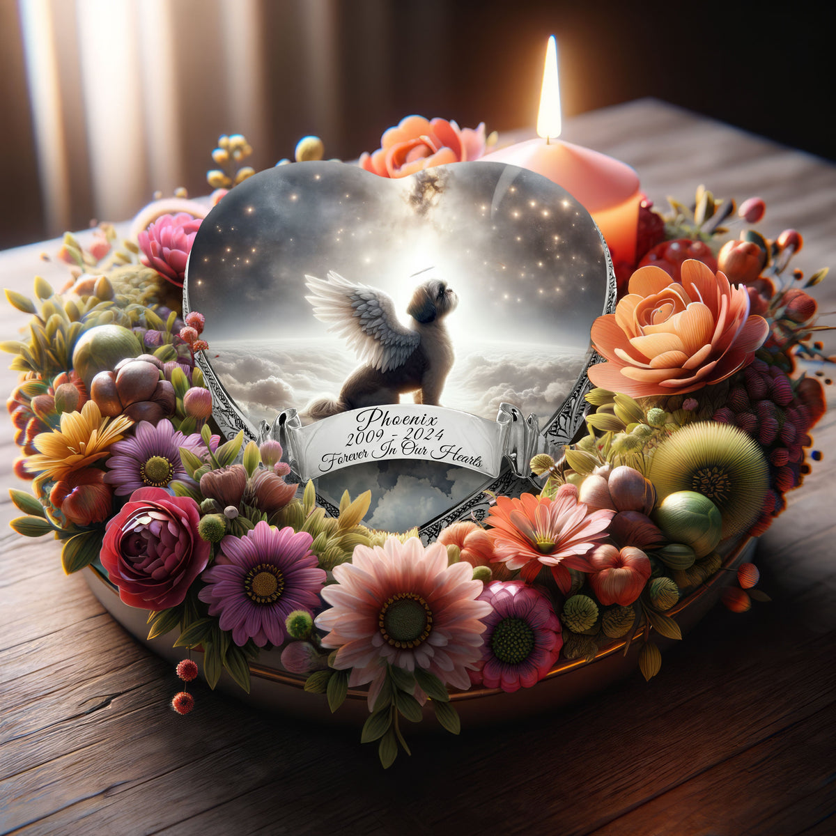 Eternal Elegance Dog Urns Shih Tzu - Seraphic Radiance Dog Urn