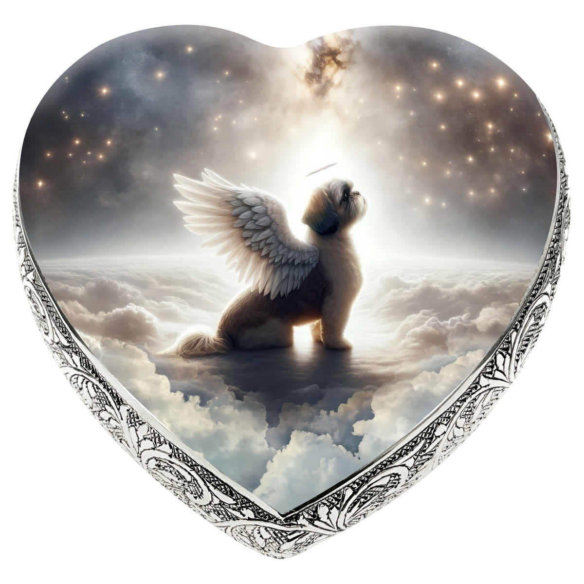 Eternal Elegance Dog Urns Shih Tzu - Seraphic Radiance Dog Urn