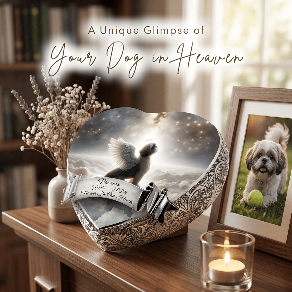 Eternal Elegance Dog Urns Shih Tzu Urn - Dog Urn - Rainbow Bridge Urn for Dog Ashes