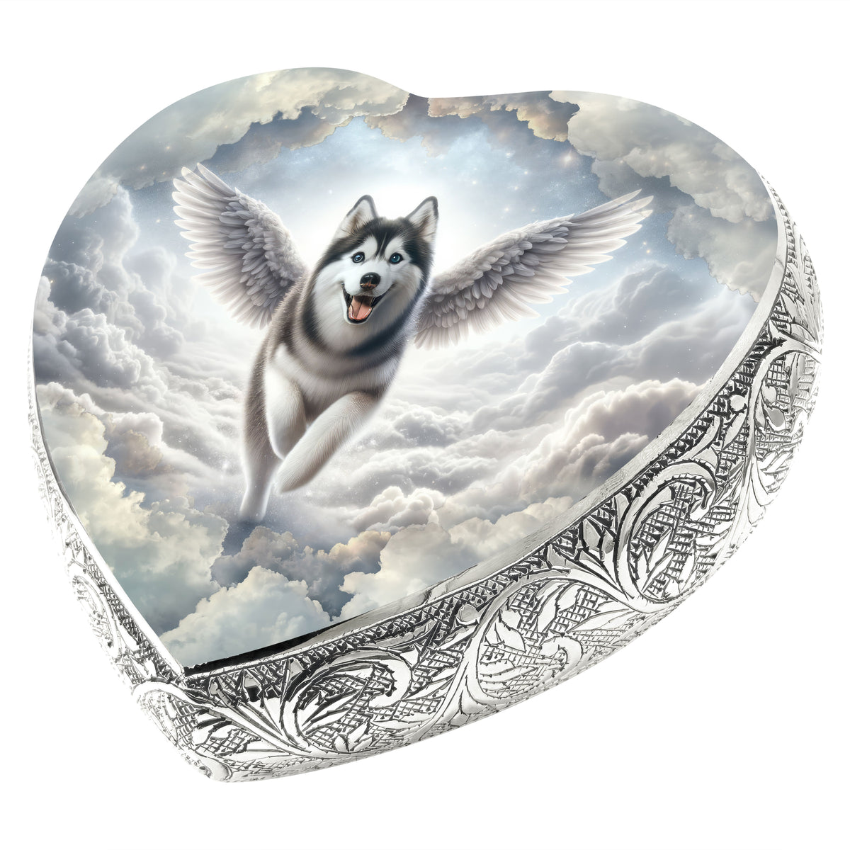Eternal Elegance Dog Urns Siberian Husky - Angelic Majesty Dog Urn