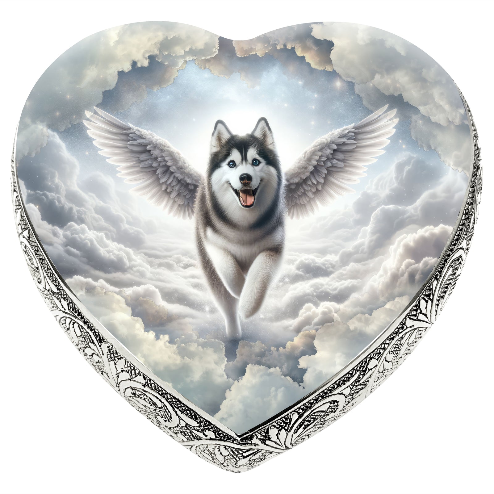 Eternal Elegance Dog Urns Siberian Husky - Angelic Majesty Dog Urn