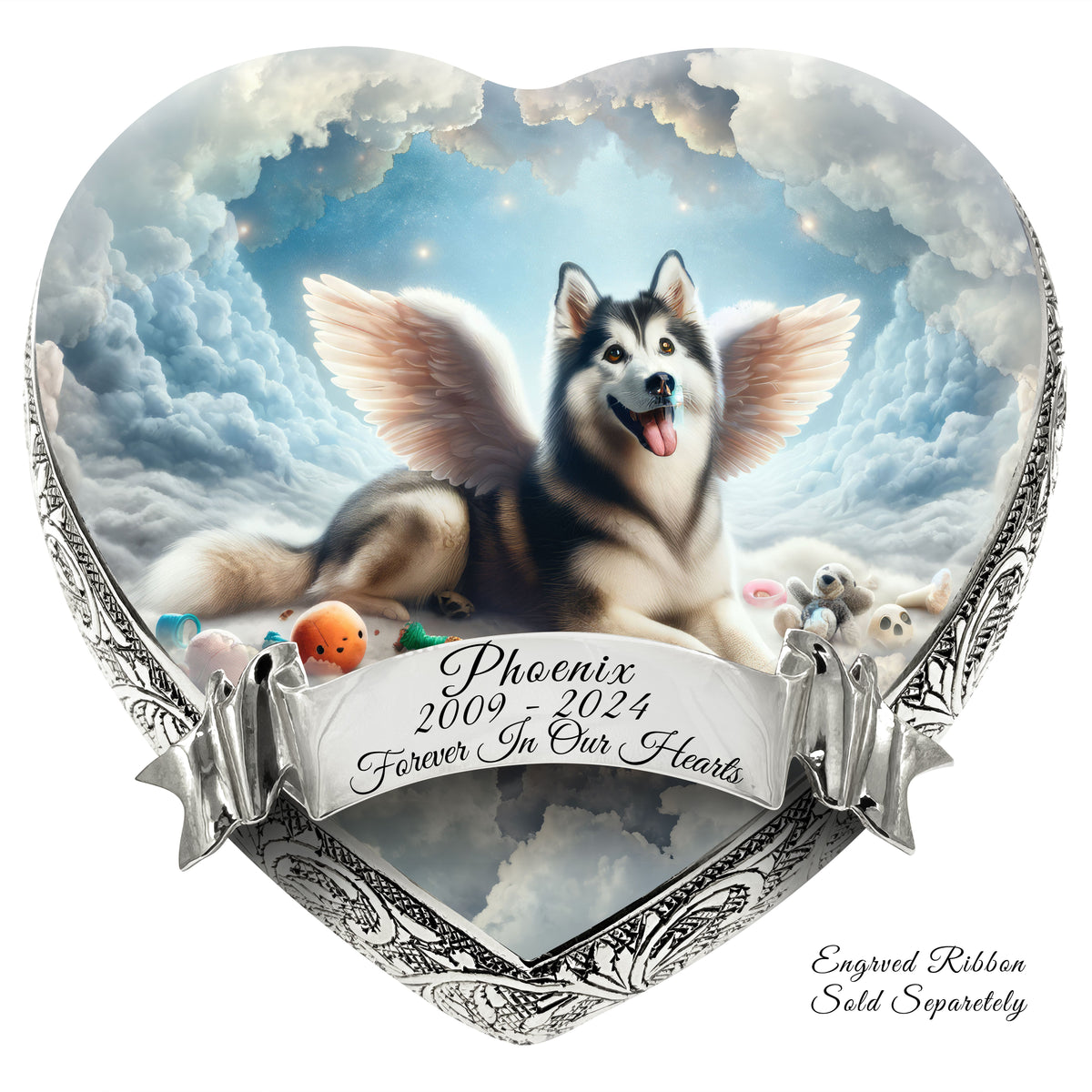Eternal Elegance Dog Urns Siberian Husky - Celestial Dreamscape Dog Urn