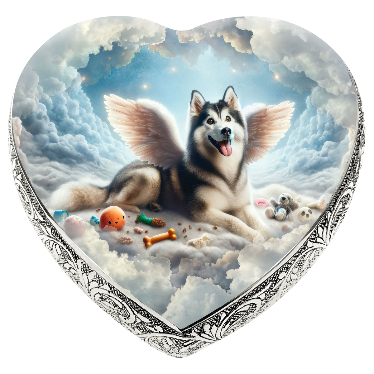 Eternal Elegance Dog Urns Siberian Husky - Celestial Dreamscape Dog Urn