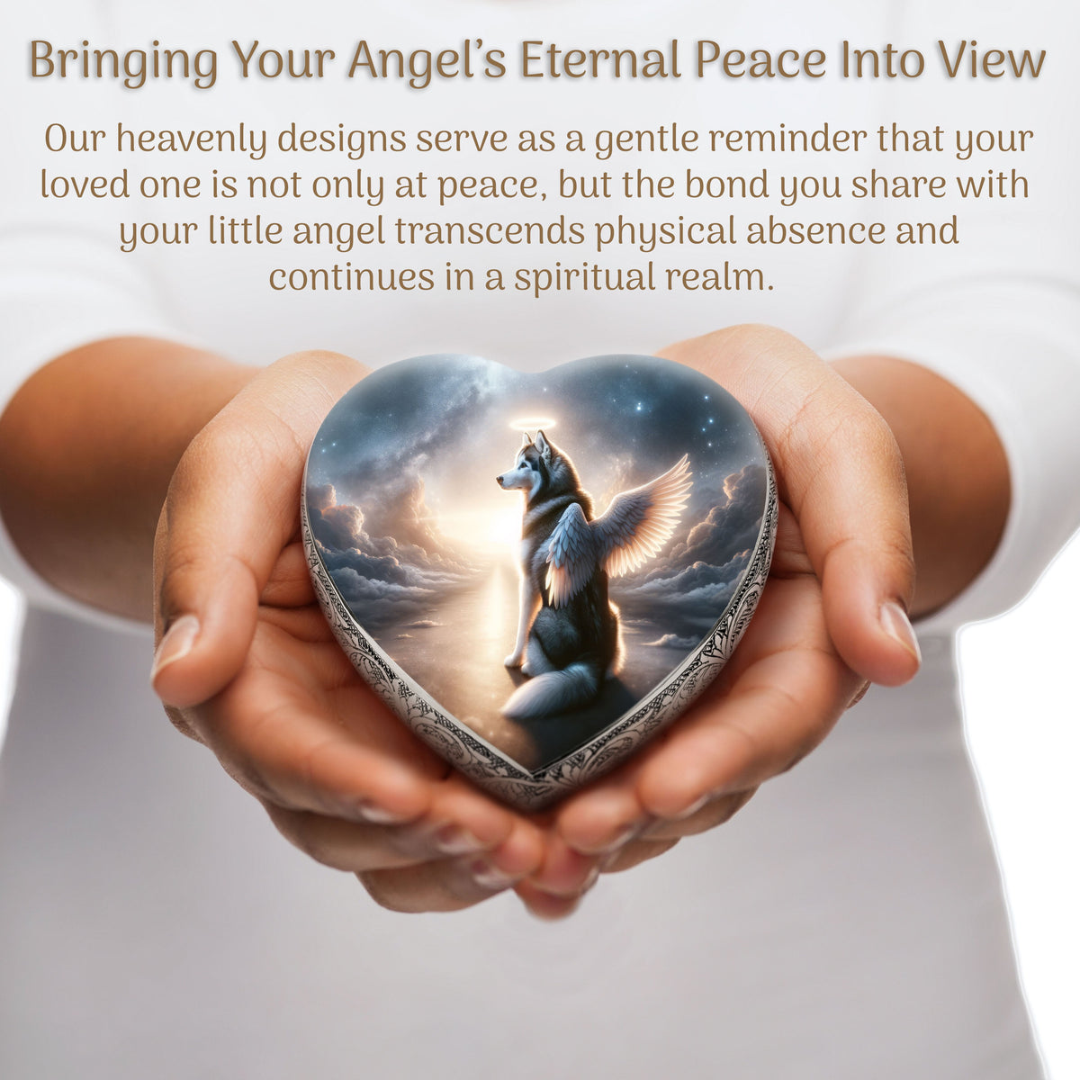 Eternal Elegance Dog Urns Siberian Husky - Divine Panorama Dog Urn