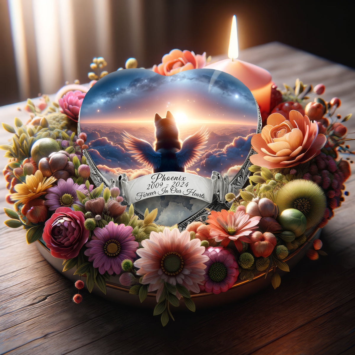 Eternal Elegance Dog Urns Siberian Husky - Seraphic Horizon Dog Urn