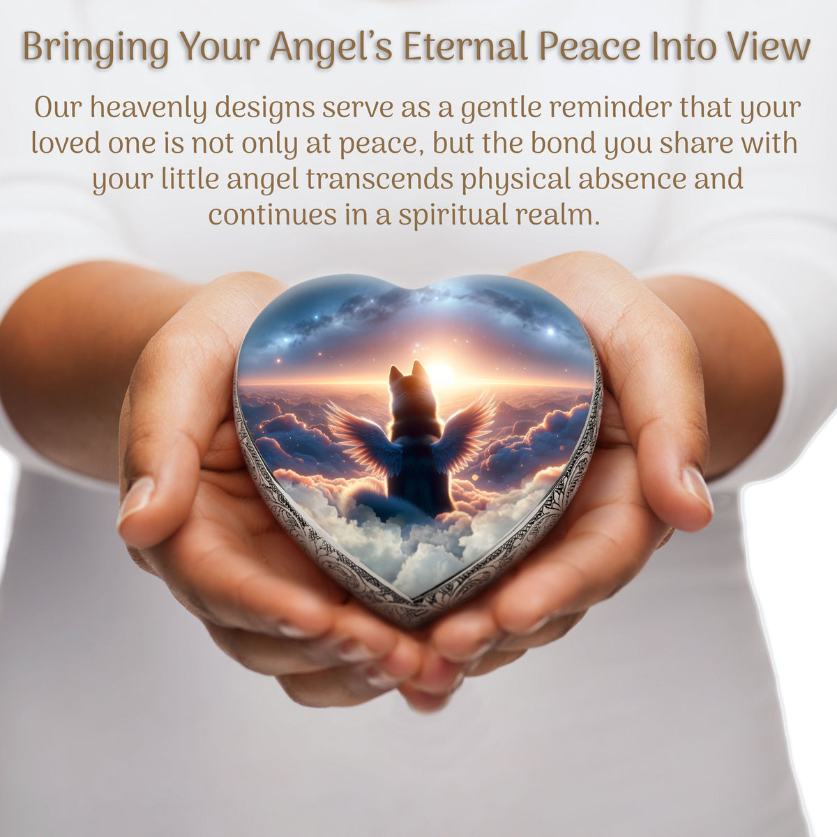 Eternal Elegance Dog Urns Siberian Husky - Seraphic Horizon Dog Urn