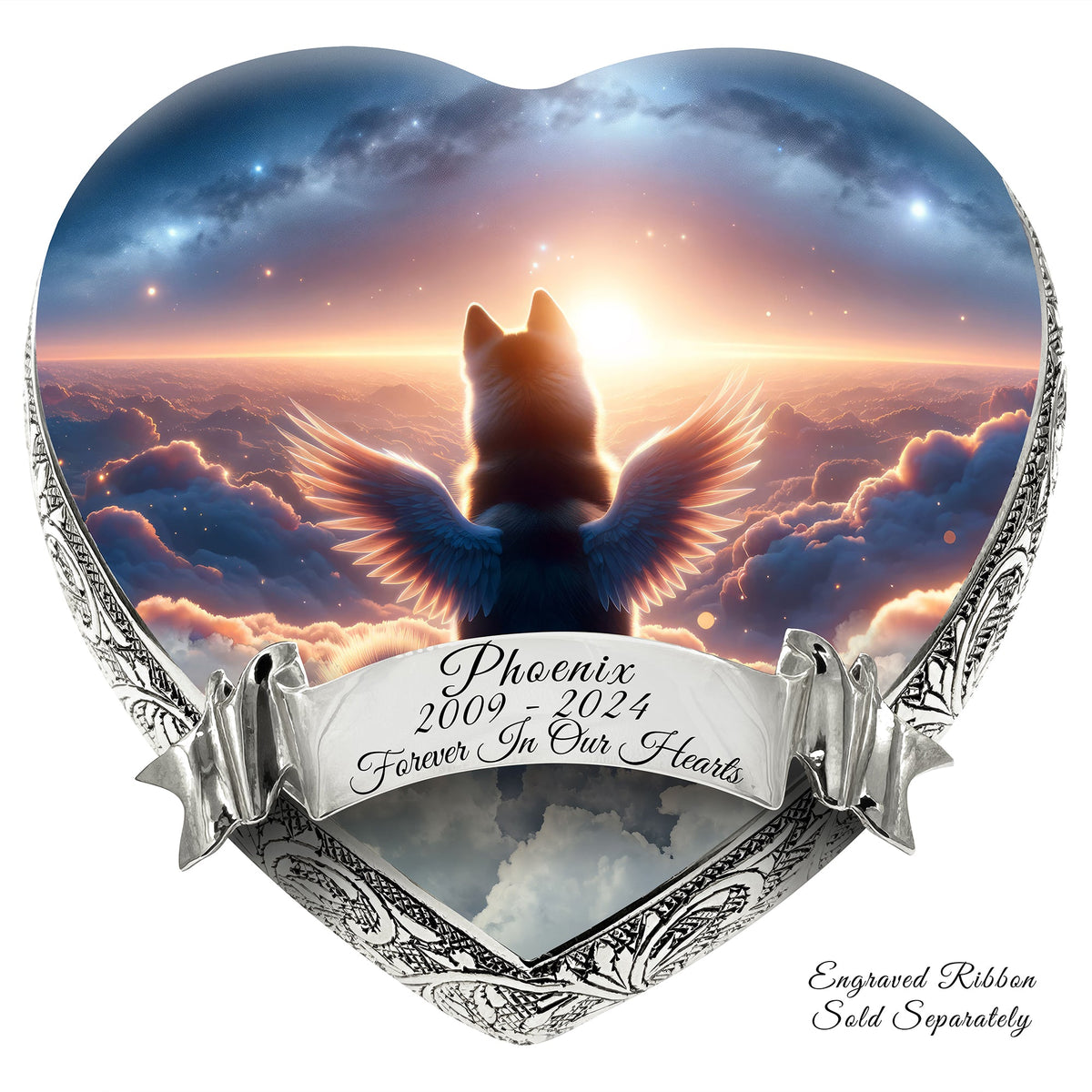 Eternal Elegance Dog Urns Siberian Husky - Seraphic Horizon Dog Urn